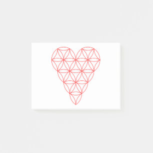 Der Herz des Lebens – Rot/Verdrahtet.01 Post-it Klebezettel