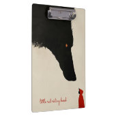 Der herzlose Wolf und die kleine rote Reithose Klemmbrett (Rechts)