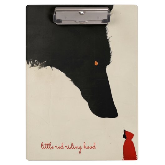 Der herzlose Wolf und die kleine rote Reithose Klemmbrett (Vorderseite)
