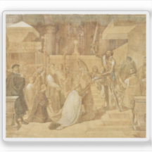 Der Herzog Albas, der den Papst segnet