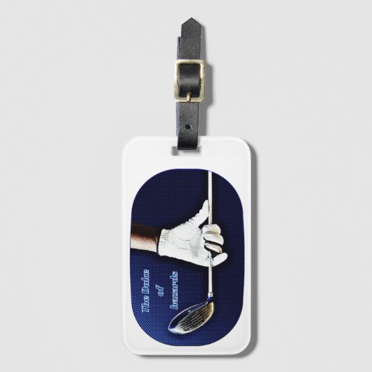 Der Herzog der Gefahren Gepäckanhänger (Vorderseite Vertikal)