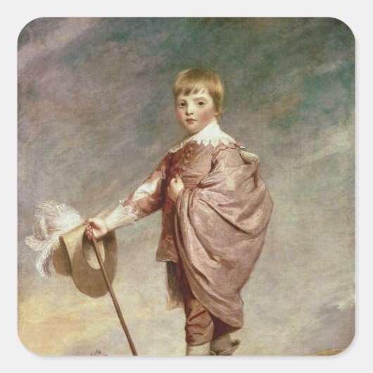 Der Herzog von Gloucester als Junge Quadratischer Aufkleber (Vorderseite)