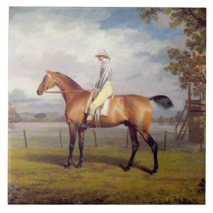 Der Herzog von Hamiltons Verkleidung mit Jockey Fliese