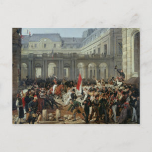 Der Herzog von Orleans Verlasse das Palais-Royal Postkarte