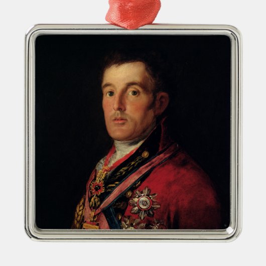 Der Herzog von Wellington 1812-14 Ornament Aus Metall (Vorne)