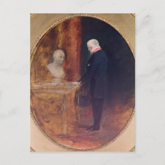 Der Herzog von Wellington studiert Postkarte (Vorderseite)