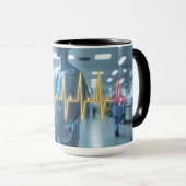 Der Herzschlag eines Krankenhauses Tasse (VorderseiteRechts)