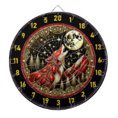 Der heulende Wolf ruft in die Wildnis Dartscheibe (vorne)