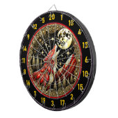 Der heulende Wolf ruft in die Wildnis Dartscheibe (Vorderseite rechts)