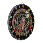 Der heulende Wolf ruft in die Wildnis Dartscheibe (Vorderseite Links)