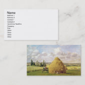 Der Heuschober, Pontoise, 1873 Visitenkarte (Vorne/Hinten)