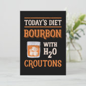 Der heutige Bourbon mit Wassermassen Dankeskarte (Stehend Vorderseite)