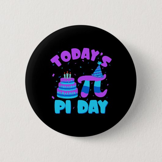 Der heutige Pi-Day Mathematik Lehrer Mathematik Ha Button (Vorderseite)