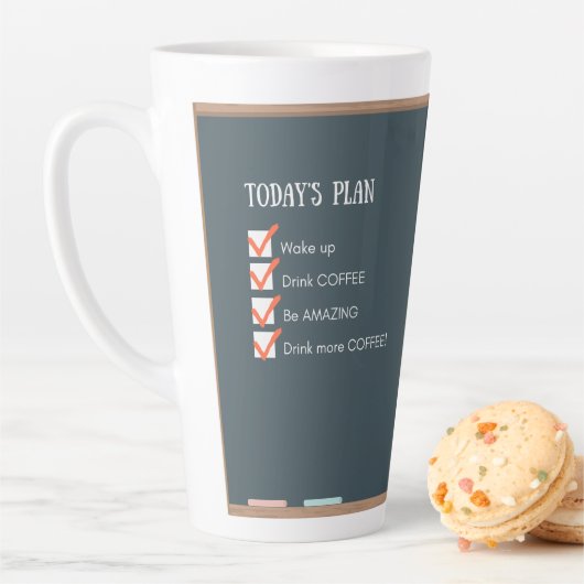Der heutige Plan - Funny Mug Milchtasse (Beispiel)