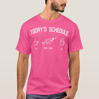 Der heutige Zeitplan für die Kaffeemaschine Beer P T-Shirt
