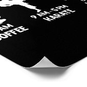 Der heutige Zeitplan Karate Gift - Funny Graphic f Poster (Ecke)
