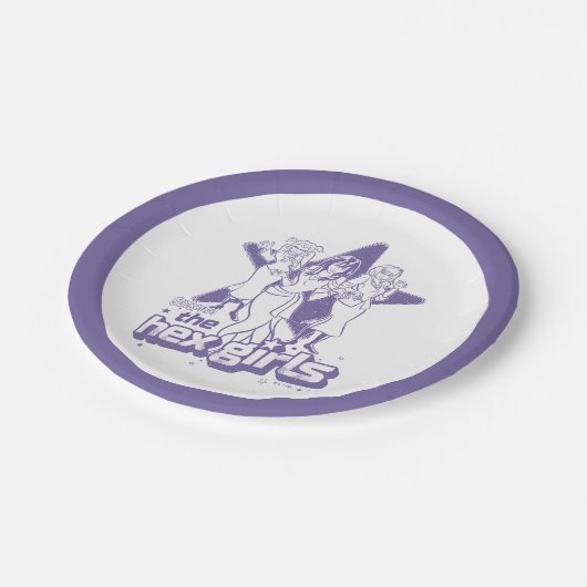 Der Hex Girls Star-Power Pappteller (Schrägansicht)