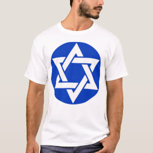 Der Hexagram (weiß auf blau) T-Shirt