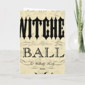 Der Hexe-Ball Halloween Karte (Rückseite)
