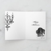 Der Hexe-Ball Halloween Karte (Innenseite)