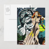 Der Hexendoktorzauber - Vintages Comic Postkarte (Vorne/Hinten)