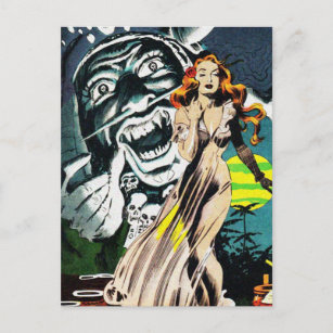 Der Hexendoktorzauber - Vintages Comic Postkarte