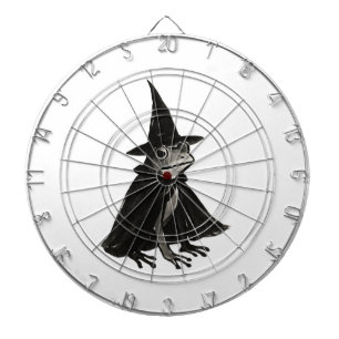 Der Hexenfrosch – Tuschepinsel Halloween-Design au Dartscheibe