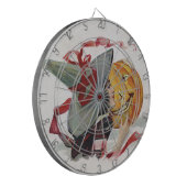 Der Hexenkuss: eine Kürbislaterne zu Halloween Dartscheibe (Vorderseite Links)