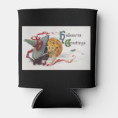 Der Hexenkuss: eine Kürbislaterne zu Halloween Dosenkühler (Vorderseite)