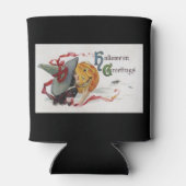 Der Hexenkuss: eine Kürbislaterne zu Halloween Dosenkühler (Rückseite)