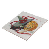 Der Hexenkuss: eine Kürbislaterne zu Halloween Fliese (Seite)