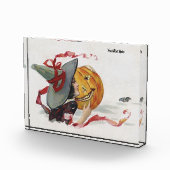 Der Hexenkuss: eine Kürbislaterne zu Halloween Fotoblock (Rechts)