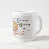 Der Hexenkuss: eine Kürbislaterne zu Halloween Jumbo-Tasse (Vorderseite Rechts)