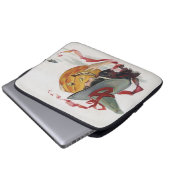 Der Hexenkuss: eine Kürbislaterne zu Halloween Laptopschutzhülle (Vorne Knopf)