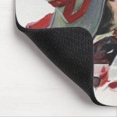 Der Hexenkuss: eine Kürbislaterne zu Halloween Mousepad (Ecke)