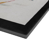 Der Hexenkuss: eine Kürbislaterne zu Halloween Schneidebrett (Ecke)