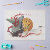 Der Hexenkuss: eine Kürbislaterne zu Halloween Seidenpapier (Basteln)