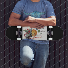 Der Hexenkuss: eine Kürbislaterne zu Halloween Skateboard