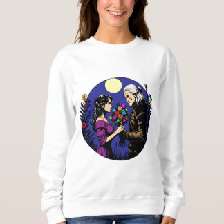 Der Hexer und der Yennefer mit einem Bouquet Sweatshirt