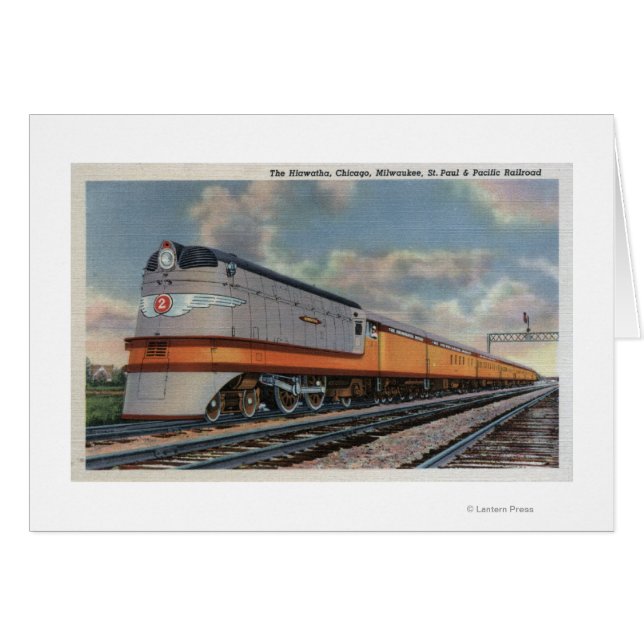 Der Hiawatha #2-Eisenbahnzug (Vorderseite (Horizontal))