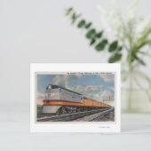 Der Hiawatha #2-Eisenbahnzug Postkarte (Stehend Vorderseite)