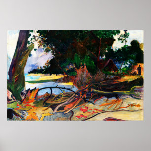 Der Hibiskusbaum (Te burao) von Paul Gauguin Poster