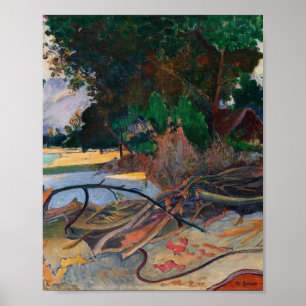 Der Hibiskusbaum von Paul Gauguin Poster