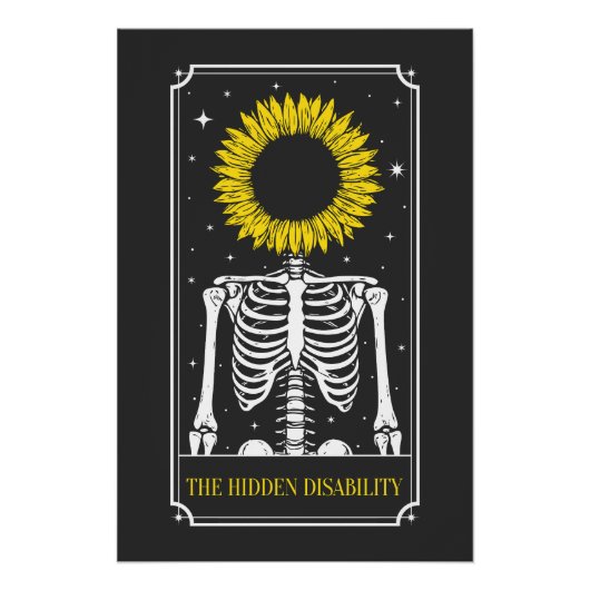 Der Hidden Disability Tarot Card Awareness Poster (Vorderseite)