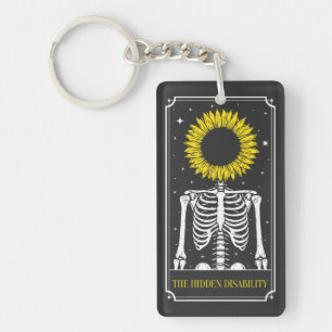 Der Hidden Disability Tarot Card Awareness Schlüsselanhänger