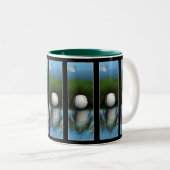 "DER HIDING ORT" Funny Golfers Tasse (VorderseiteRechts)