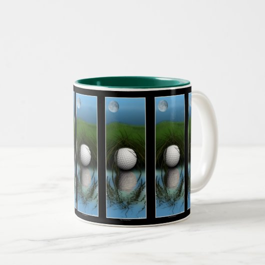 "DER HIDING ORT" Funny Golfers Tasse (VorderseiteRechts)