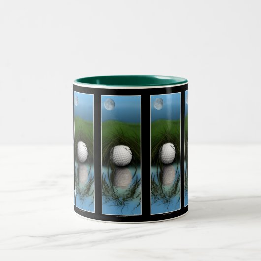 "DER HIDING ORT" Funny Golfers Tasse (Mittel)
