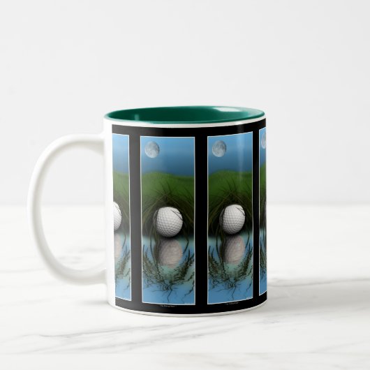 "DER HIDING ORT" Funny Golfers Tasse (Links)