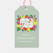 Der hiesige Bauernmarkt zum Geburtstag Geschenkanhänger (Vorderseite)